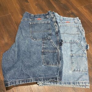 Wrangler Mens Carpenter Denim Shorts Size 42  Lot of 2